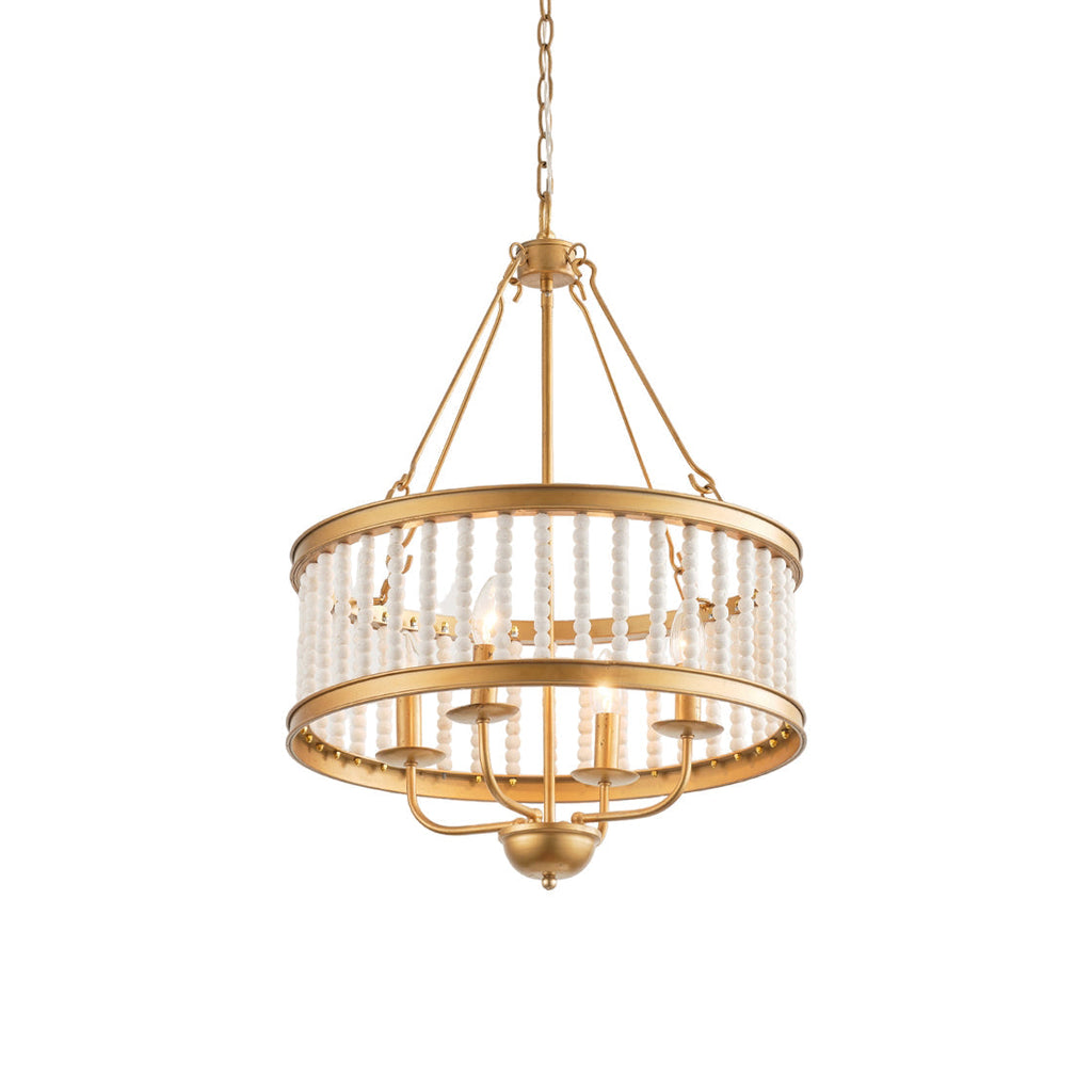 Ivsileth Lustre en Bois et Métal avec Perles Premium - Neutralighting