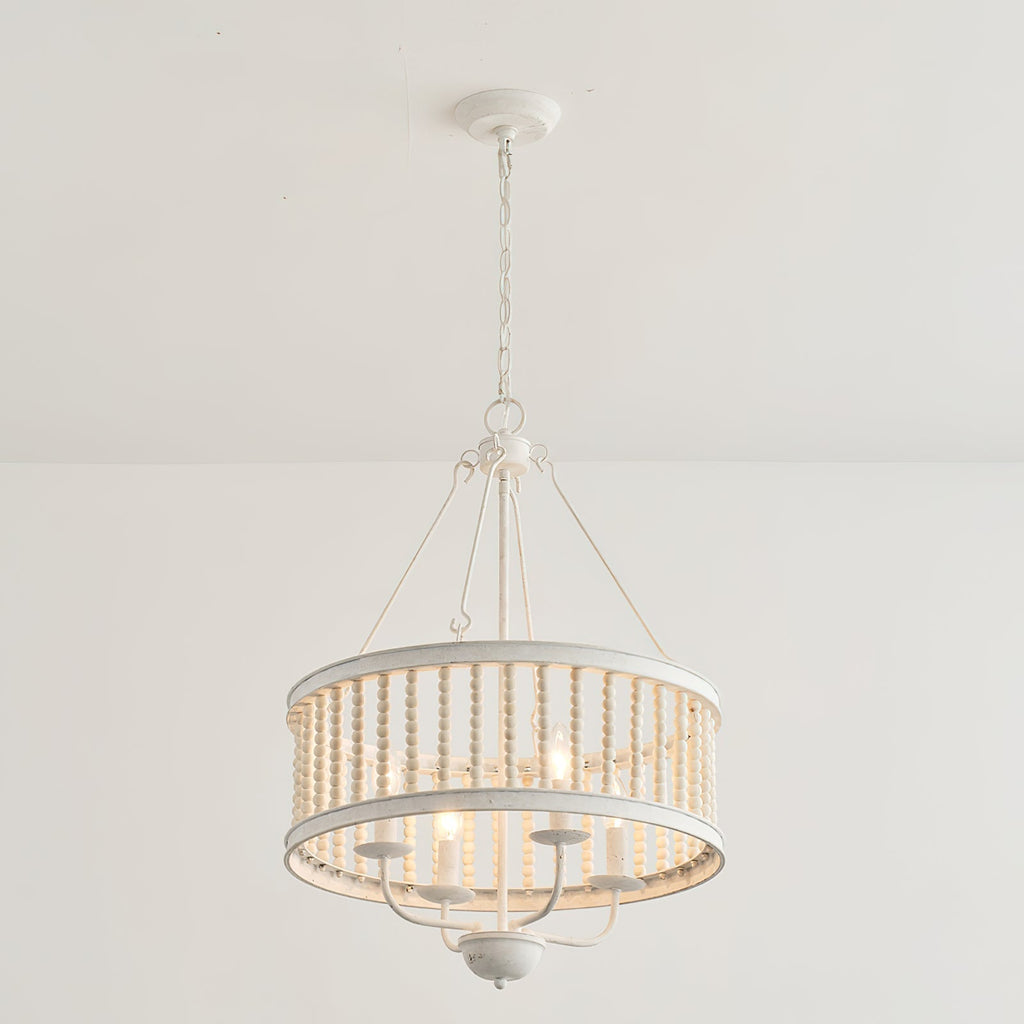 Ivsileth Lustre en Bois et Métal avec Perles Premium - Neutralighting