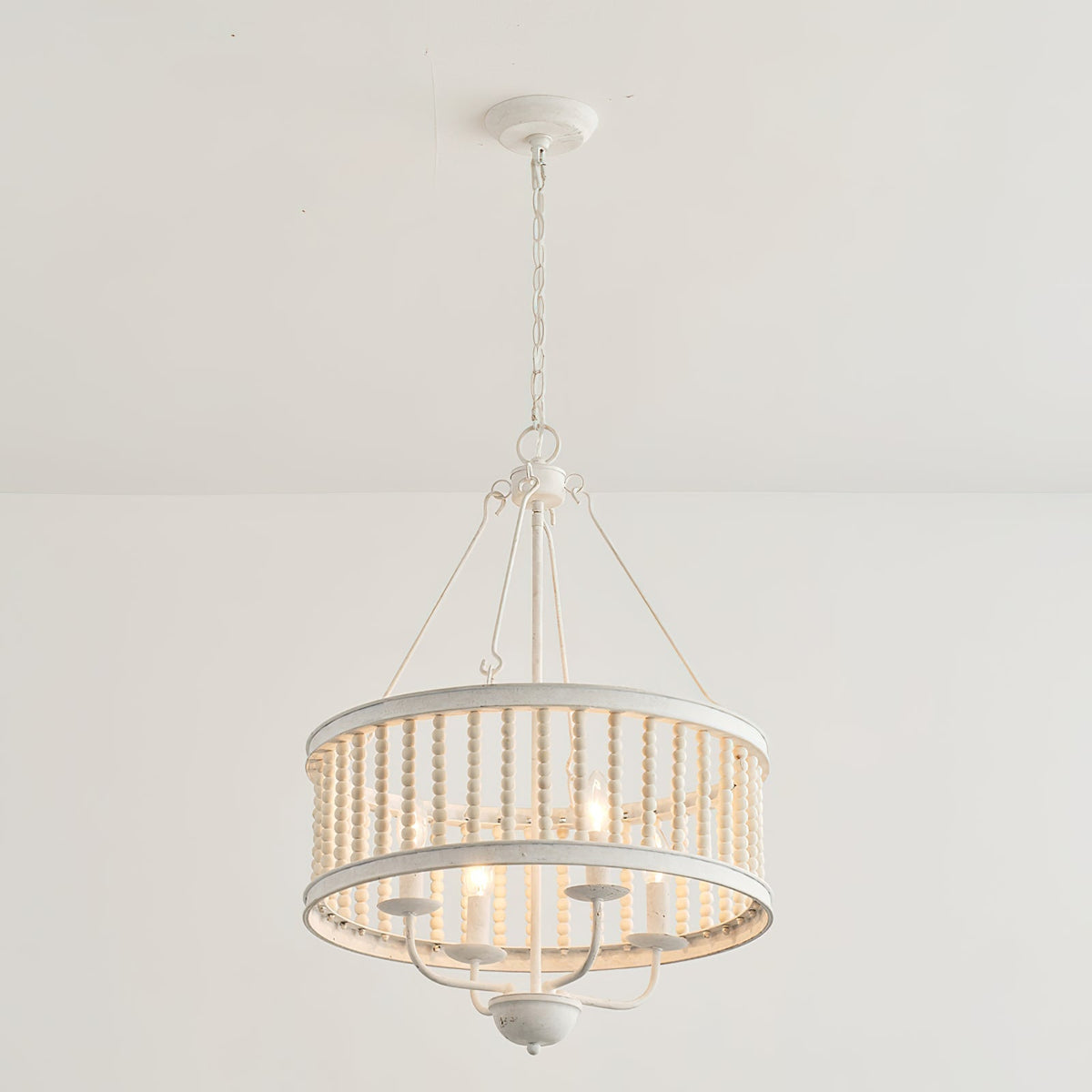 Ivsileth Lustre en Bois et Métal avec Perles Premium - Neutralighting
