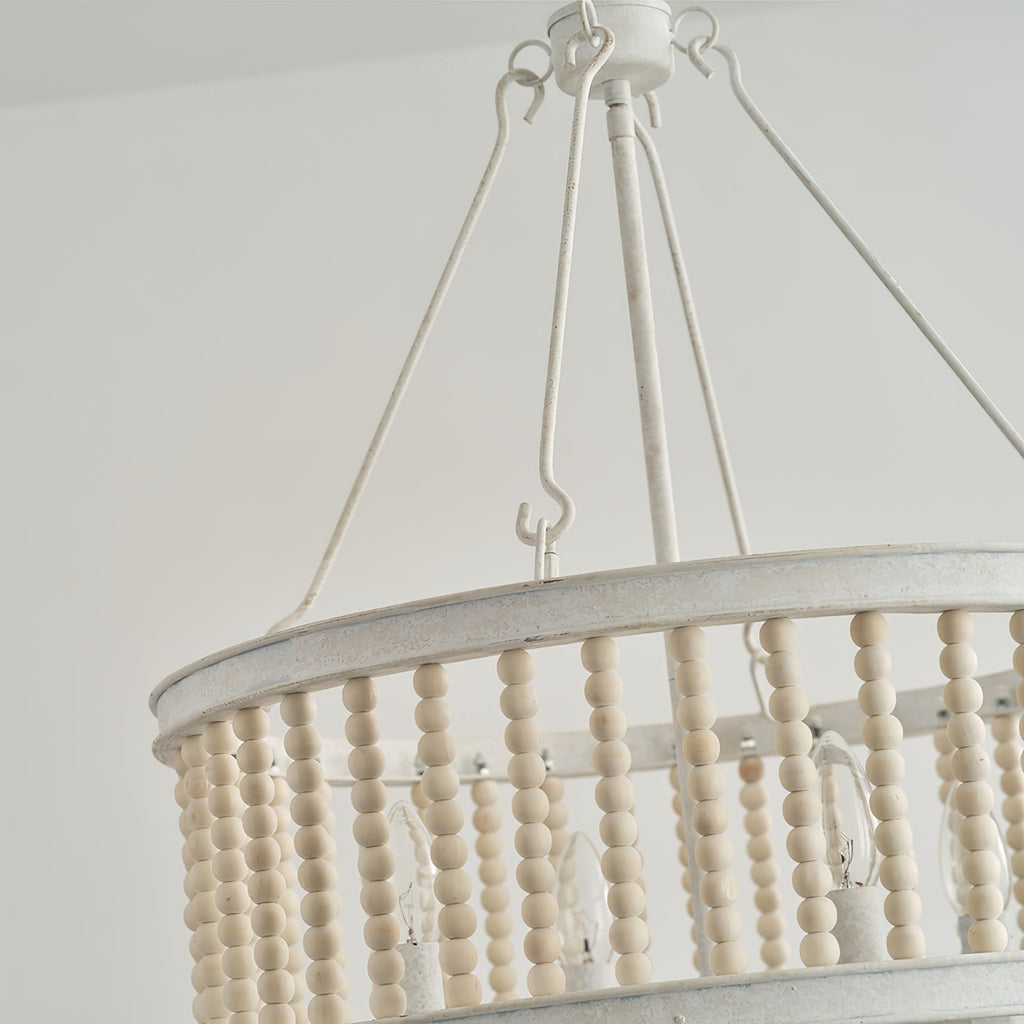 Ivsileth Lustre en Bois et Métal avec Perles Premium - Neutralighting