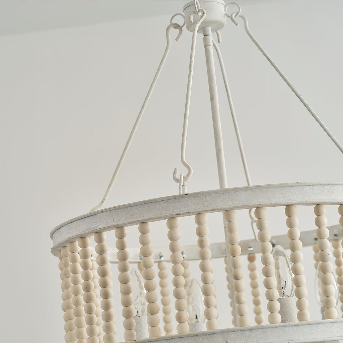 Ivsileth Lustre en Bois et Métal avec Perles Premium - Neutralighting