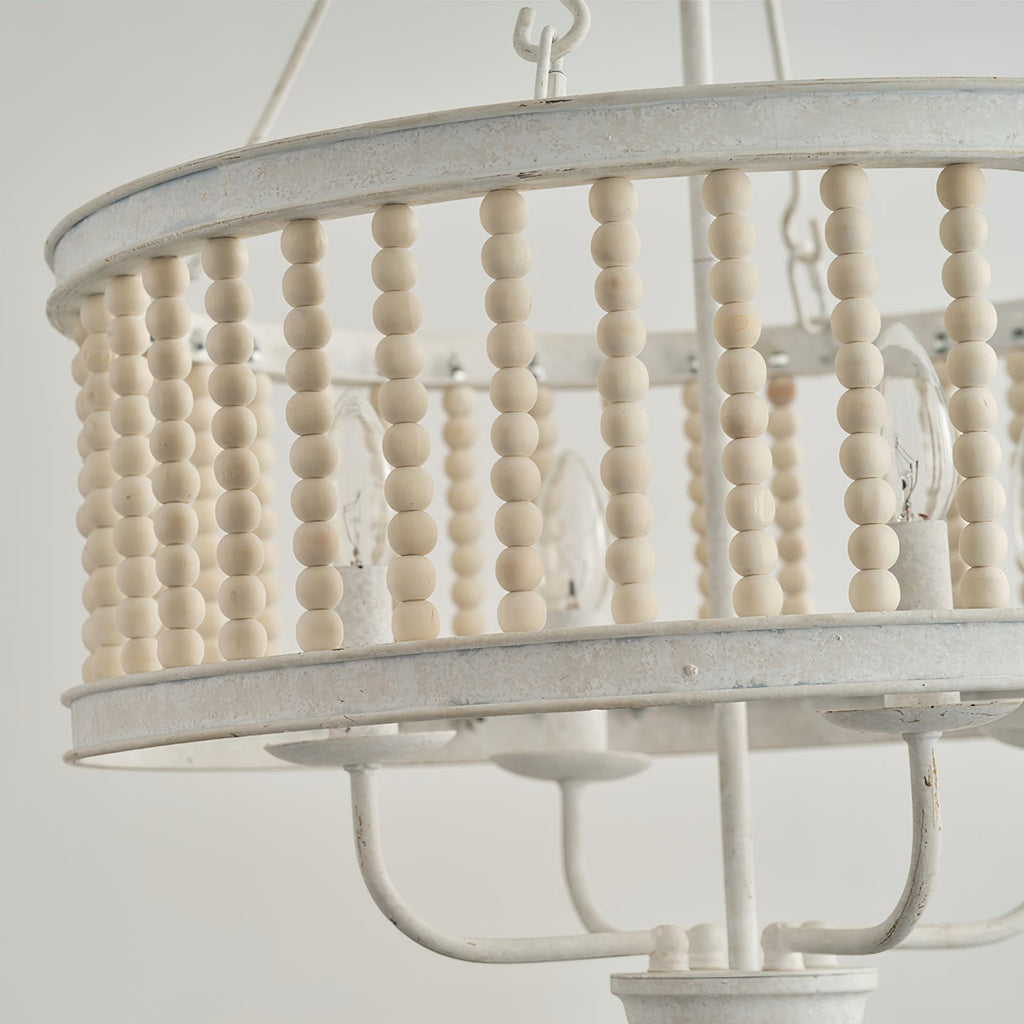 Ivsileth Lustre en Bois et Métal avec Perles Premium - Neutralighting