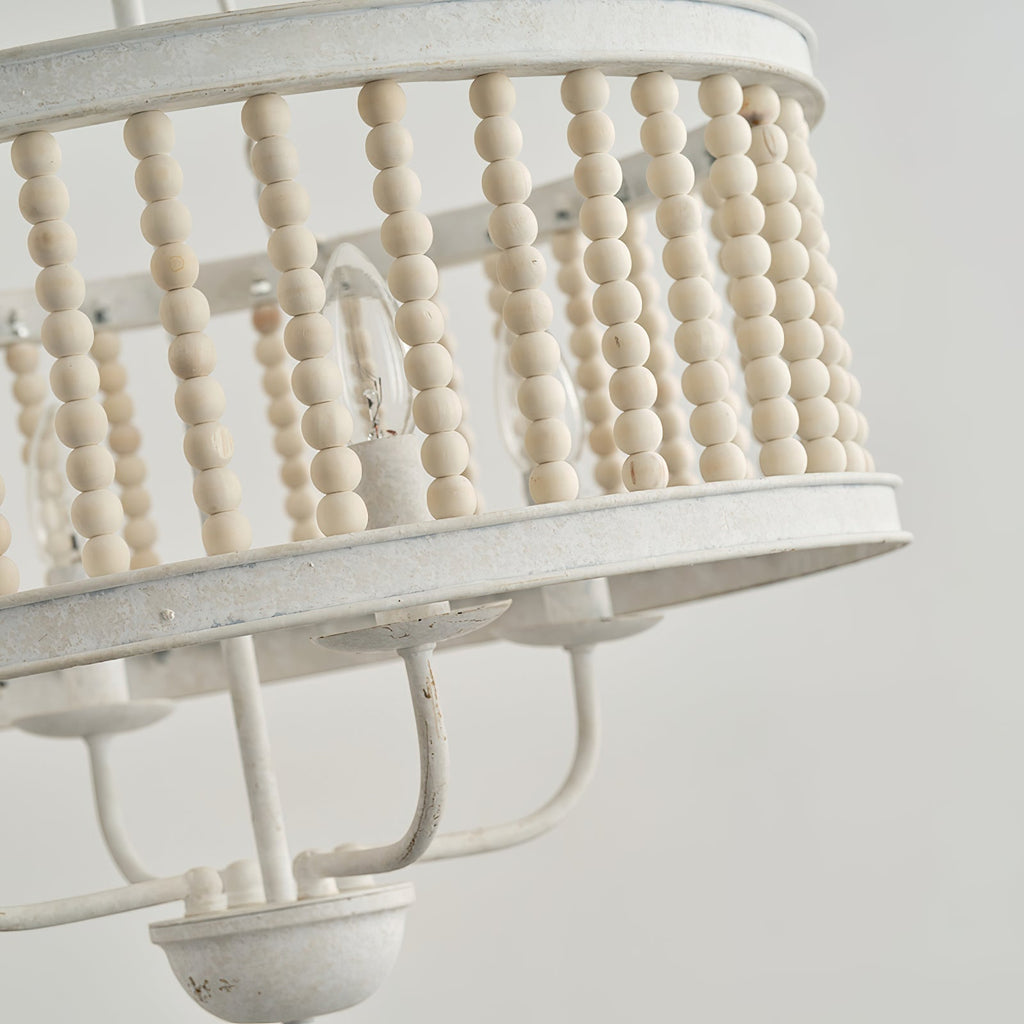 Ivsileth Lustre en Bois et Métal avec Perles Premium - Neutralighting