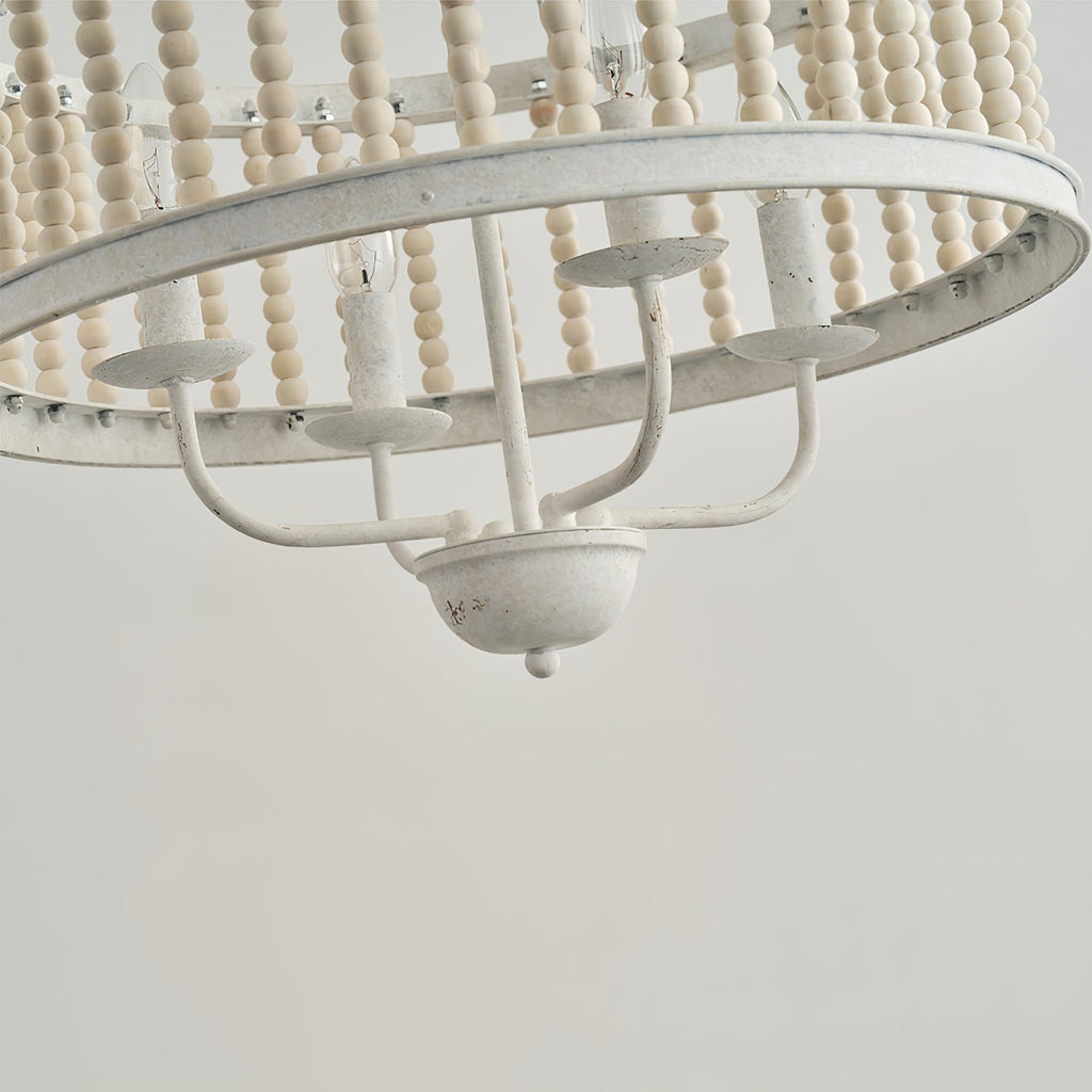 Ivsileth Lustre en Bois et Métal avec Perles Premium - Neutralighting
