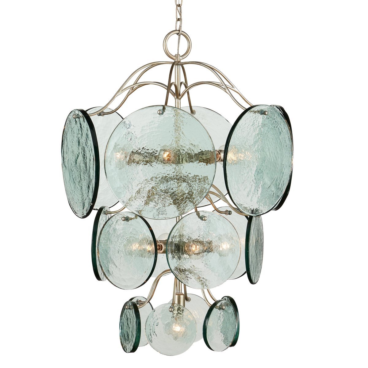 Aurora Chandelier en Verre Disc Moderne - Neutralighting
