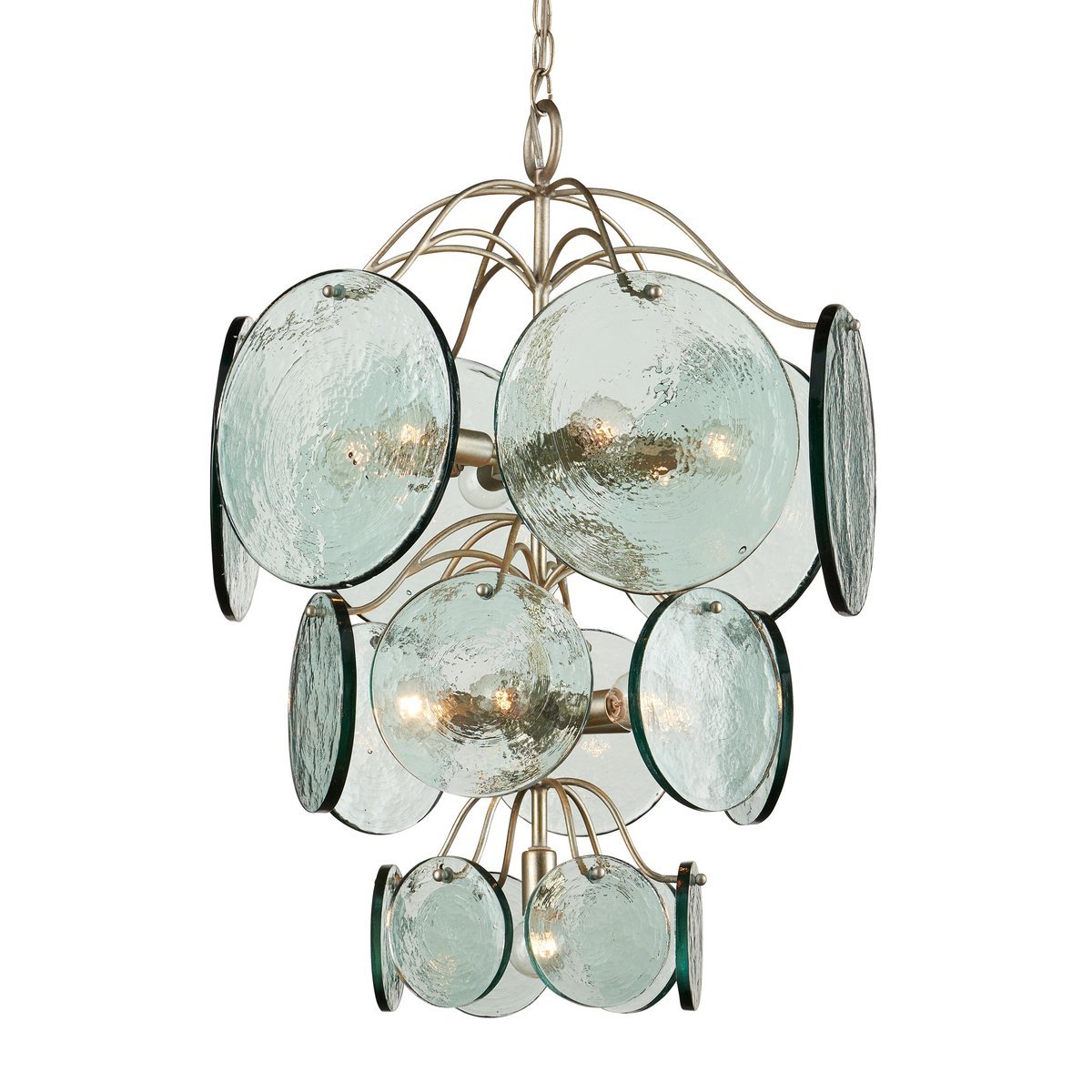Aurora Chandelier en Verre Disc Moderne - Neutralighting