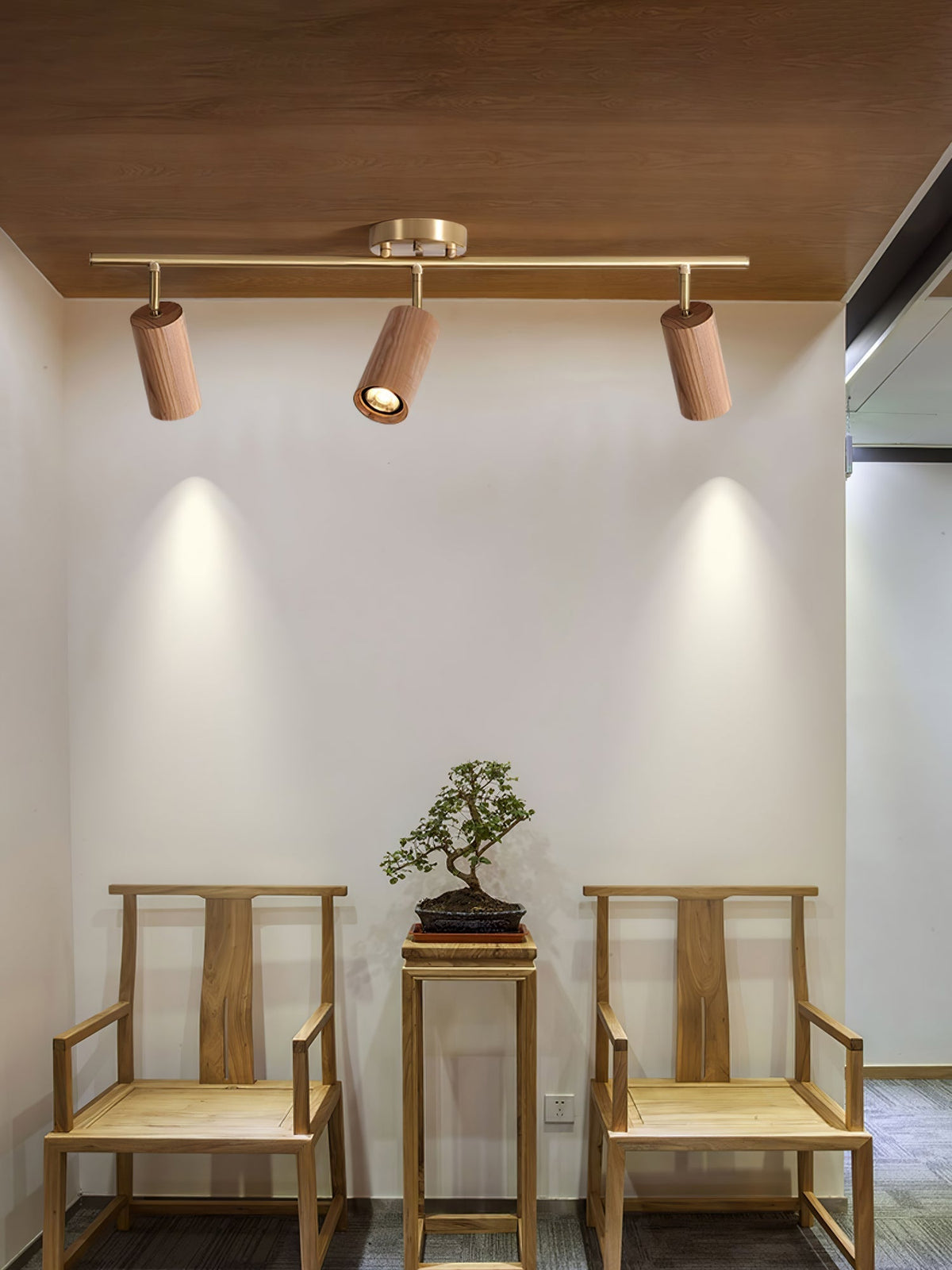Usolila Lampe Plafonnier Moderne Minimaliste en Bois - Neutralighting