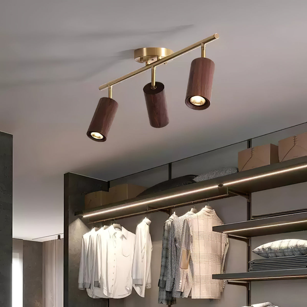 Usolila Lampe Plafonnier Moderne Minimaliste en Bois - Neutralighting