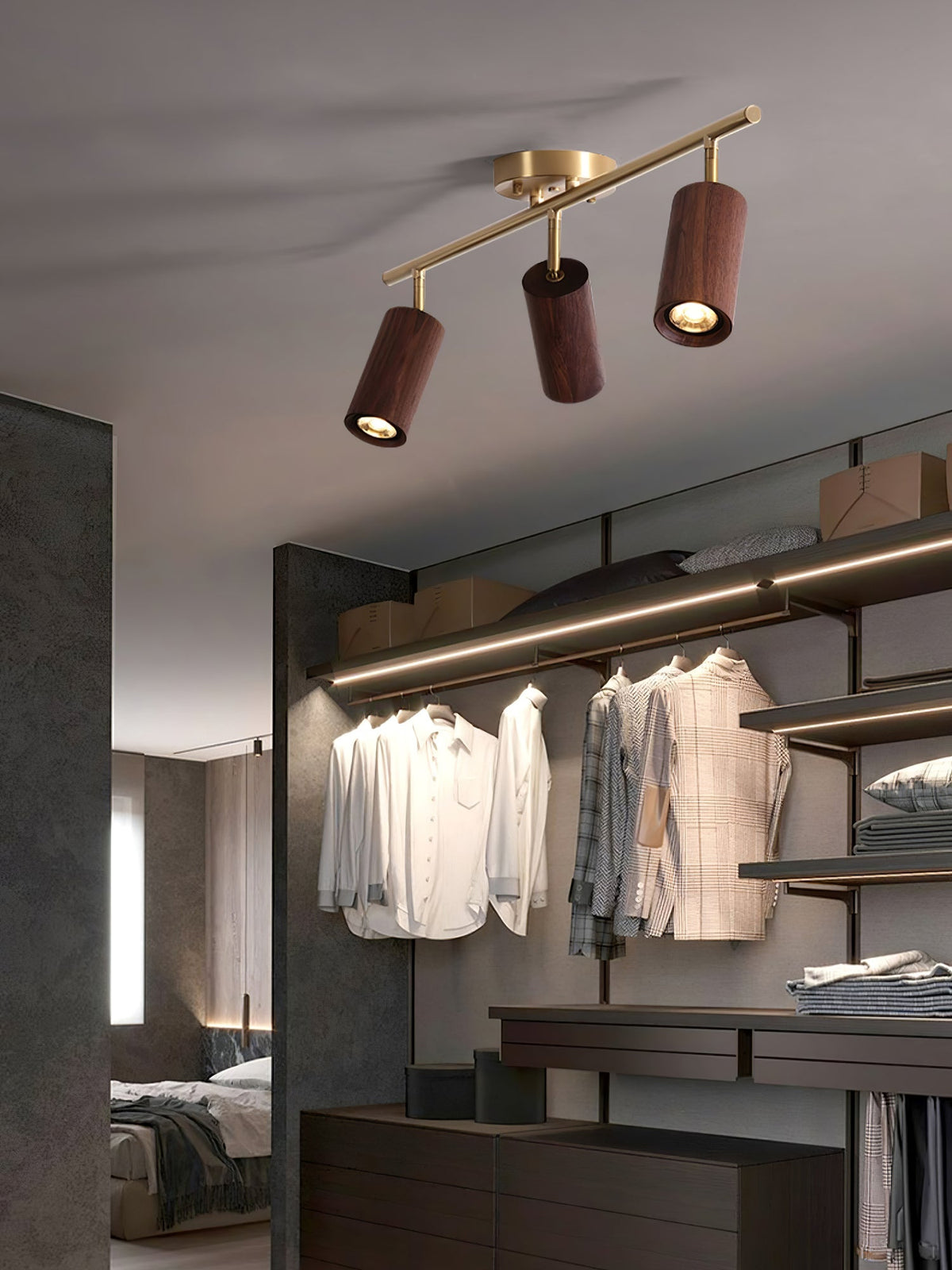 Usolila Lampe Plafonnier Moderne Minimaliste en Bois - Neutralighting