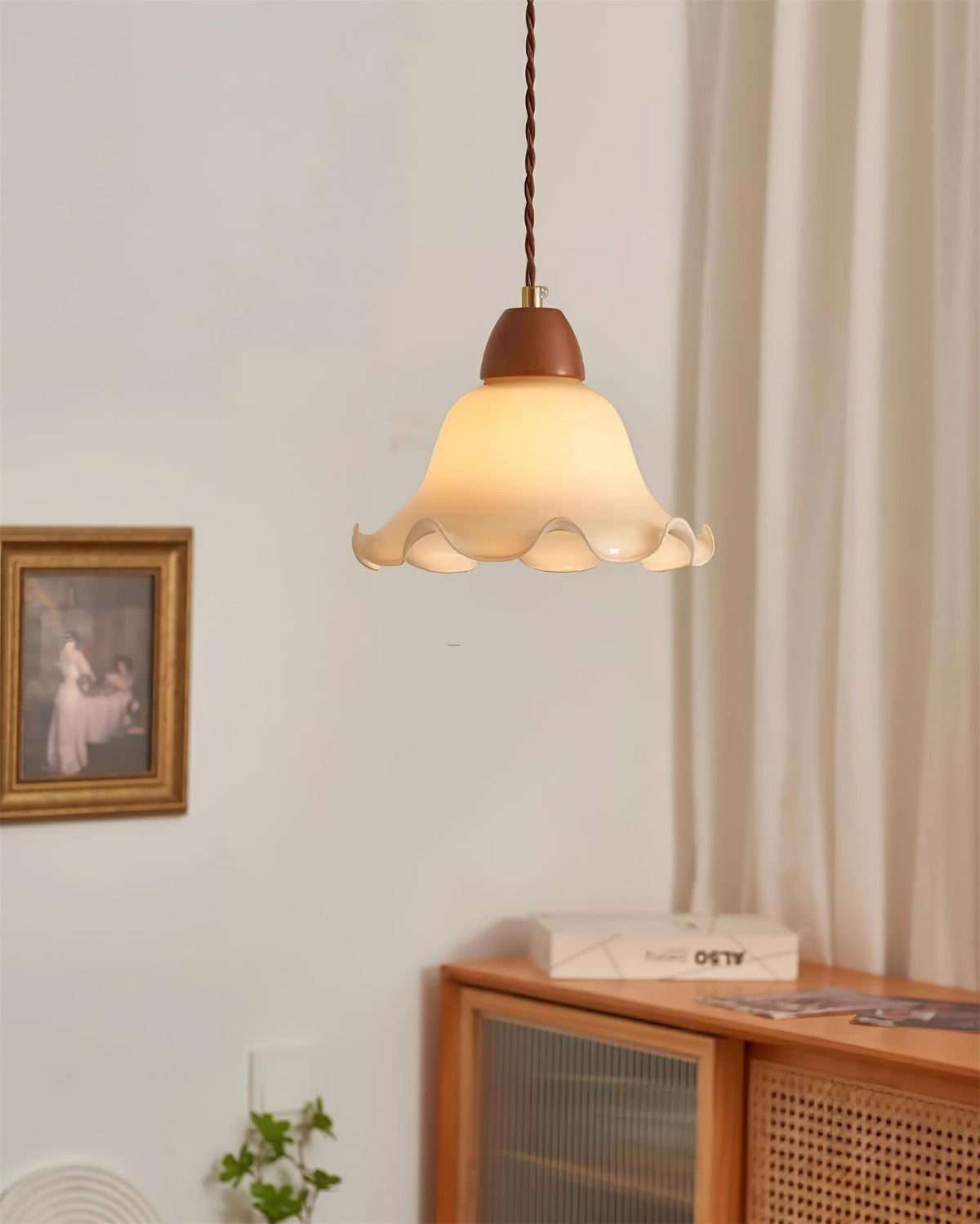 Glyna Lampe Suspendue en Verre Ondulé - Neutralighting