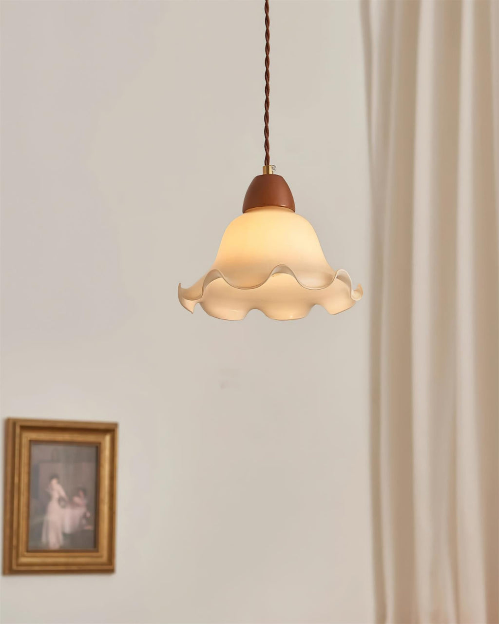 Glyna Lampe Suspendue en Verre Ondulé - Neutralighting