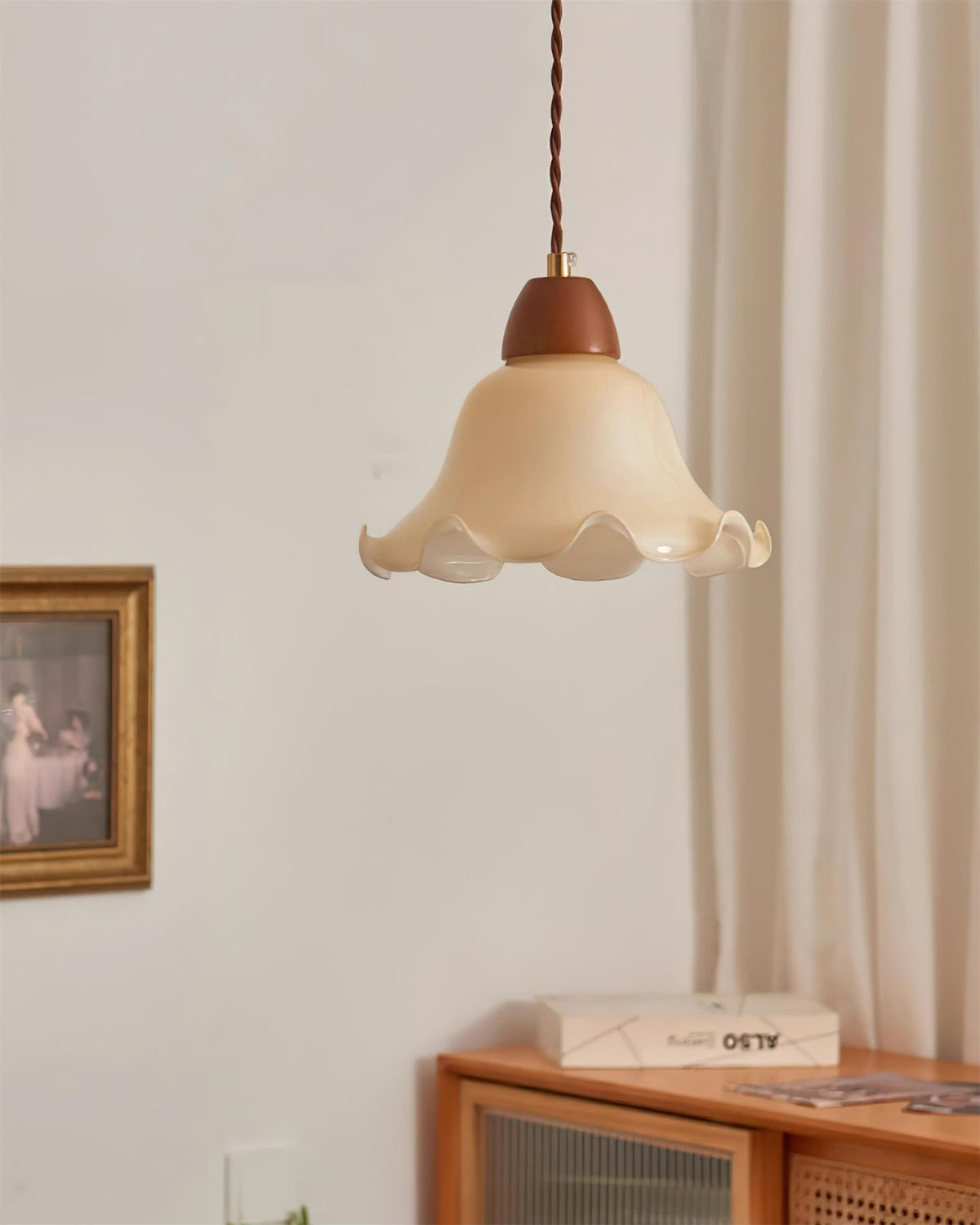 Glyna Lampe Suspendue en Verre Ondulé - Neutralighting