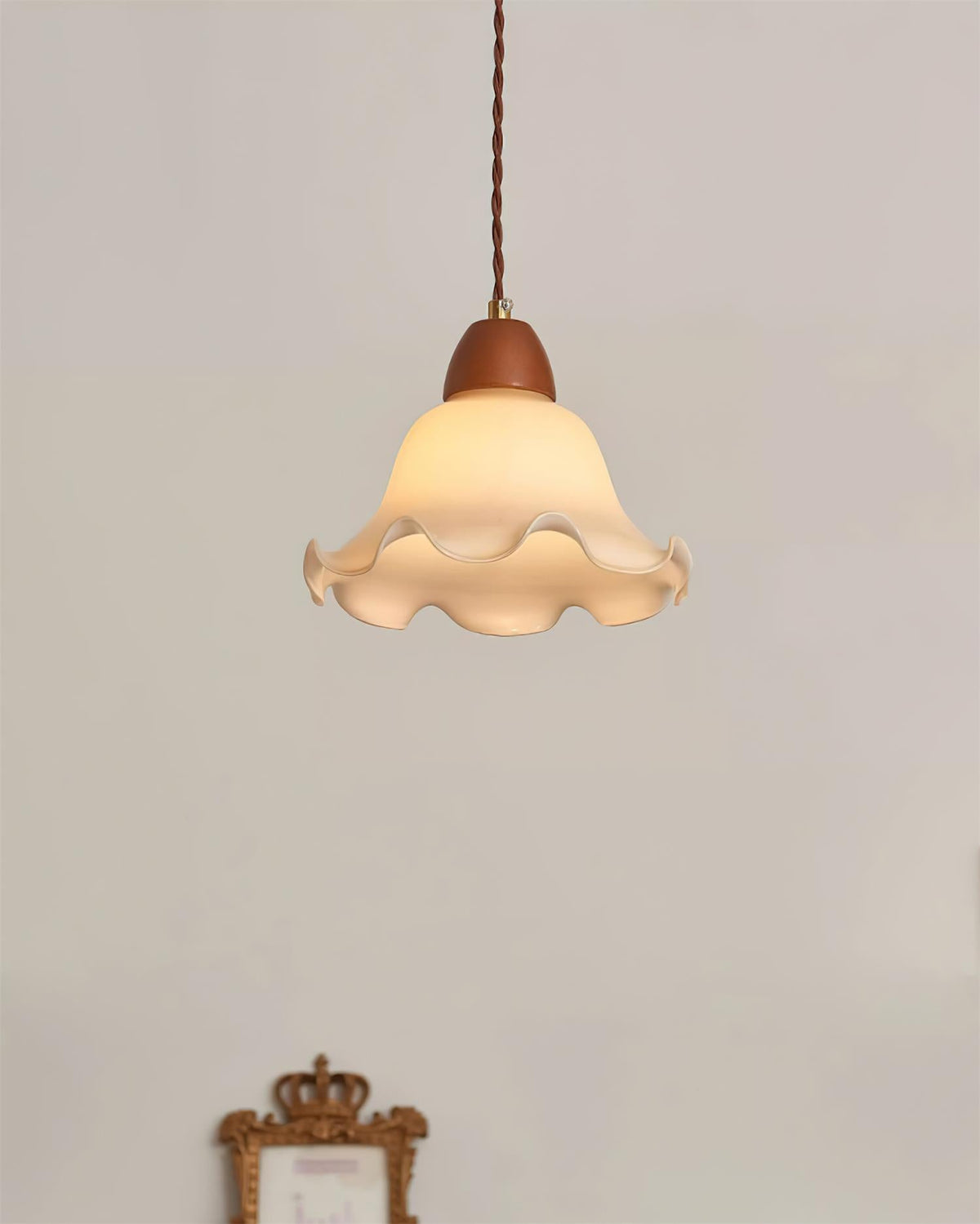 Glyna Lampe Suspendue en Verre Ondulé - Neutralighting
