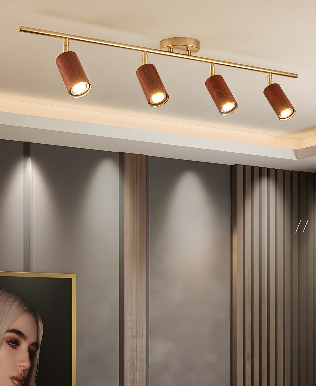Usolila Lampe Plafonnier Moderne Minimaliste en Bois - Neutralighting