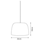 Roxboro Lampe Suspendue en Forme de Dôme Brillant - Neutralighting