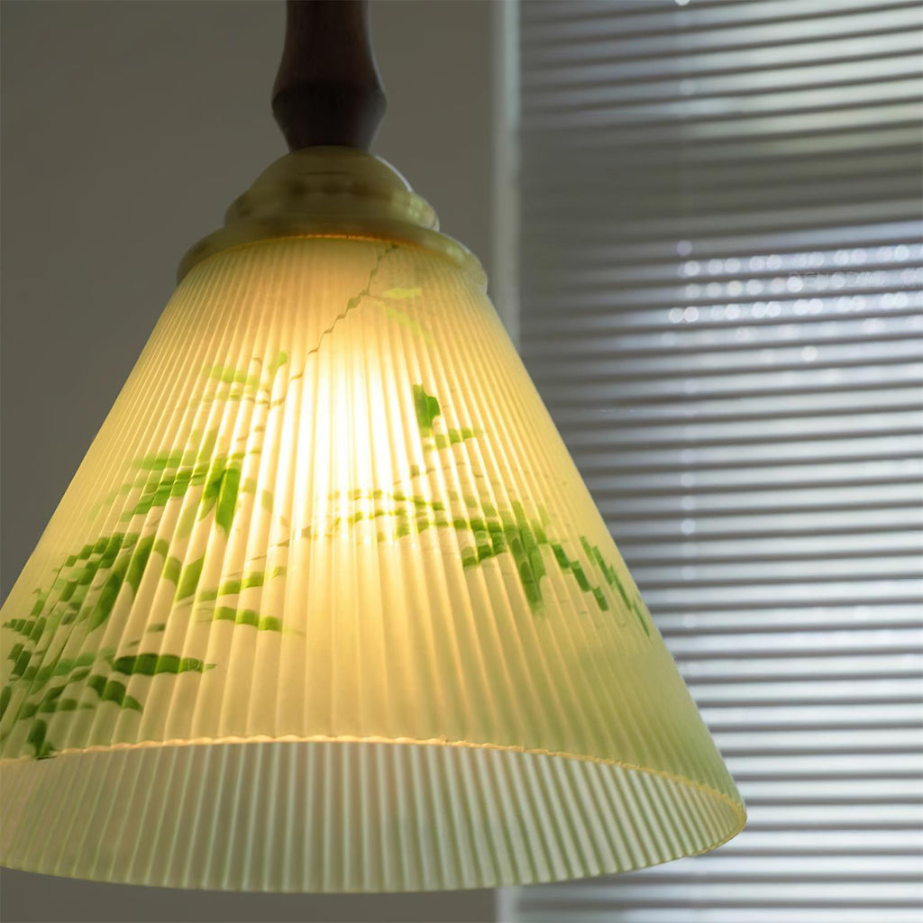 Royale Suspension Conique Botanique Verre - Neutralighting