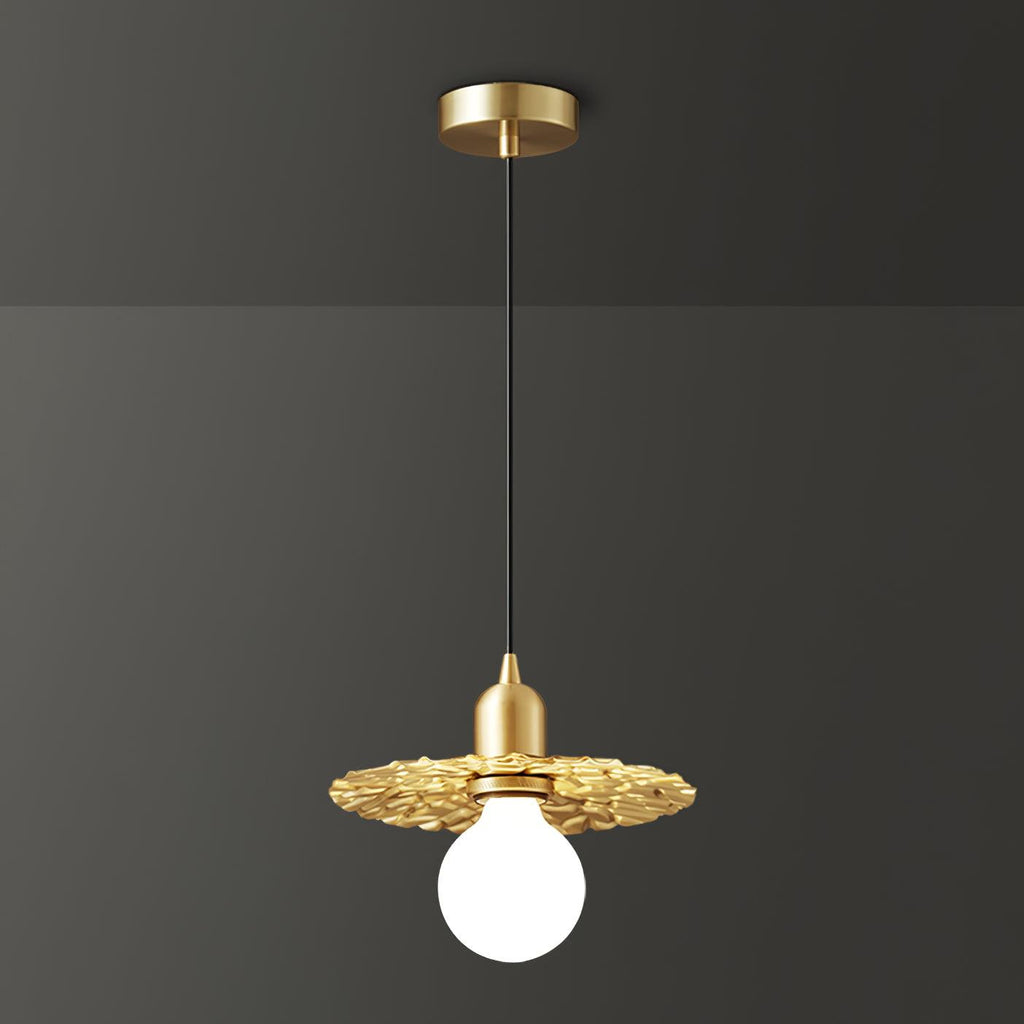 Rozeta Suspension en Laiton Plissé Moderne - Neutralighting