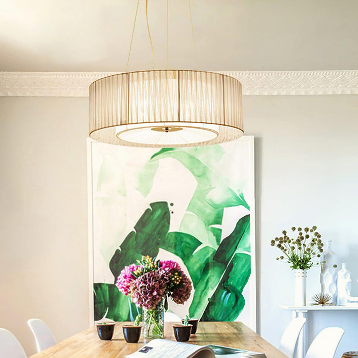 Leo Lampe Pendante Moderne en Tissu - Neutralighting