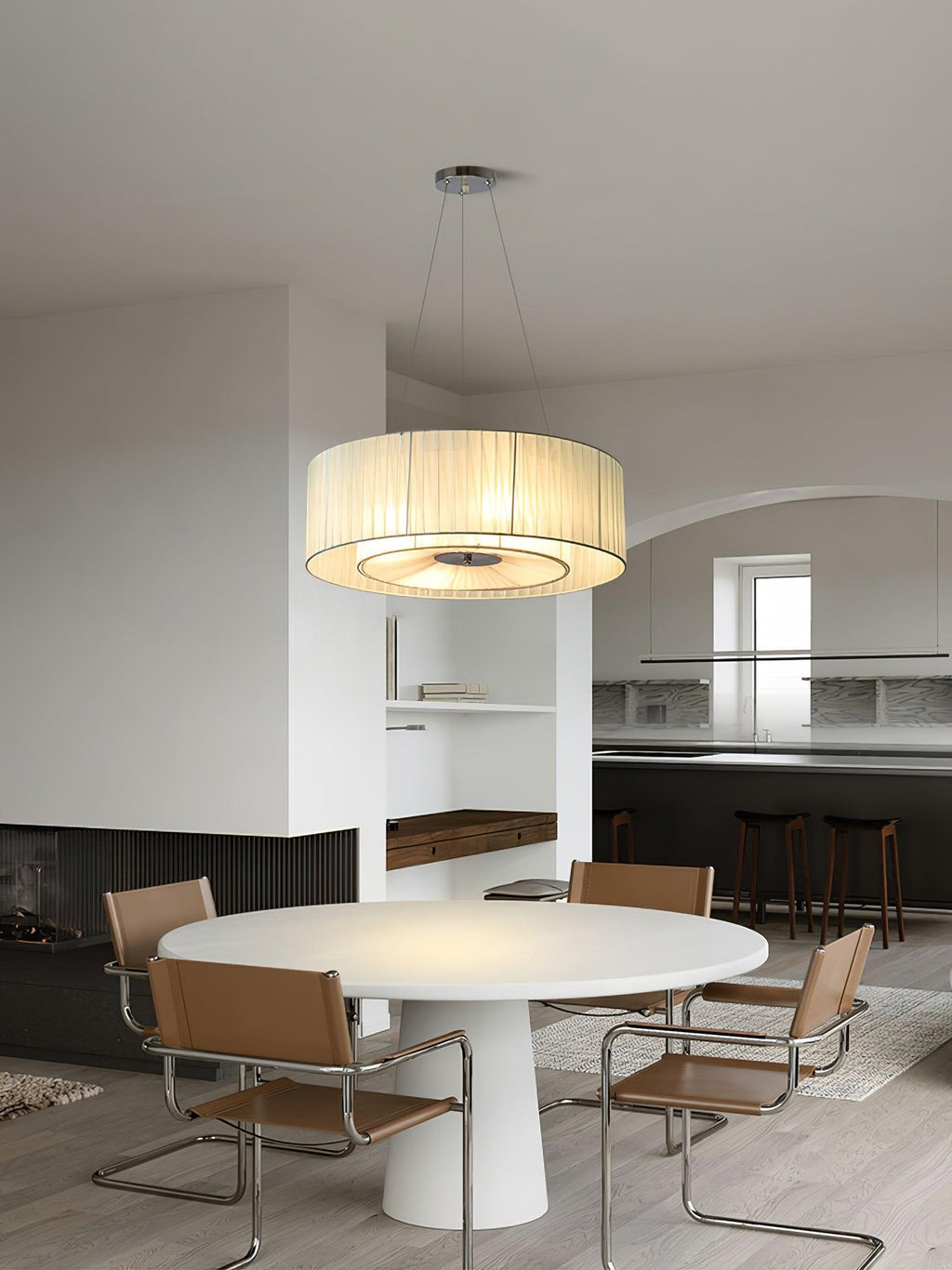 Leo Lampe Pendante Moderne en Tissu - Neutralighting