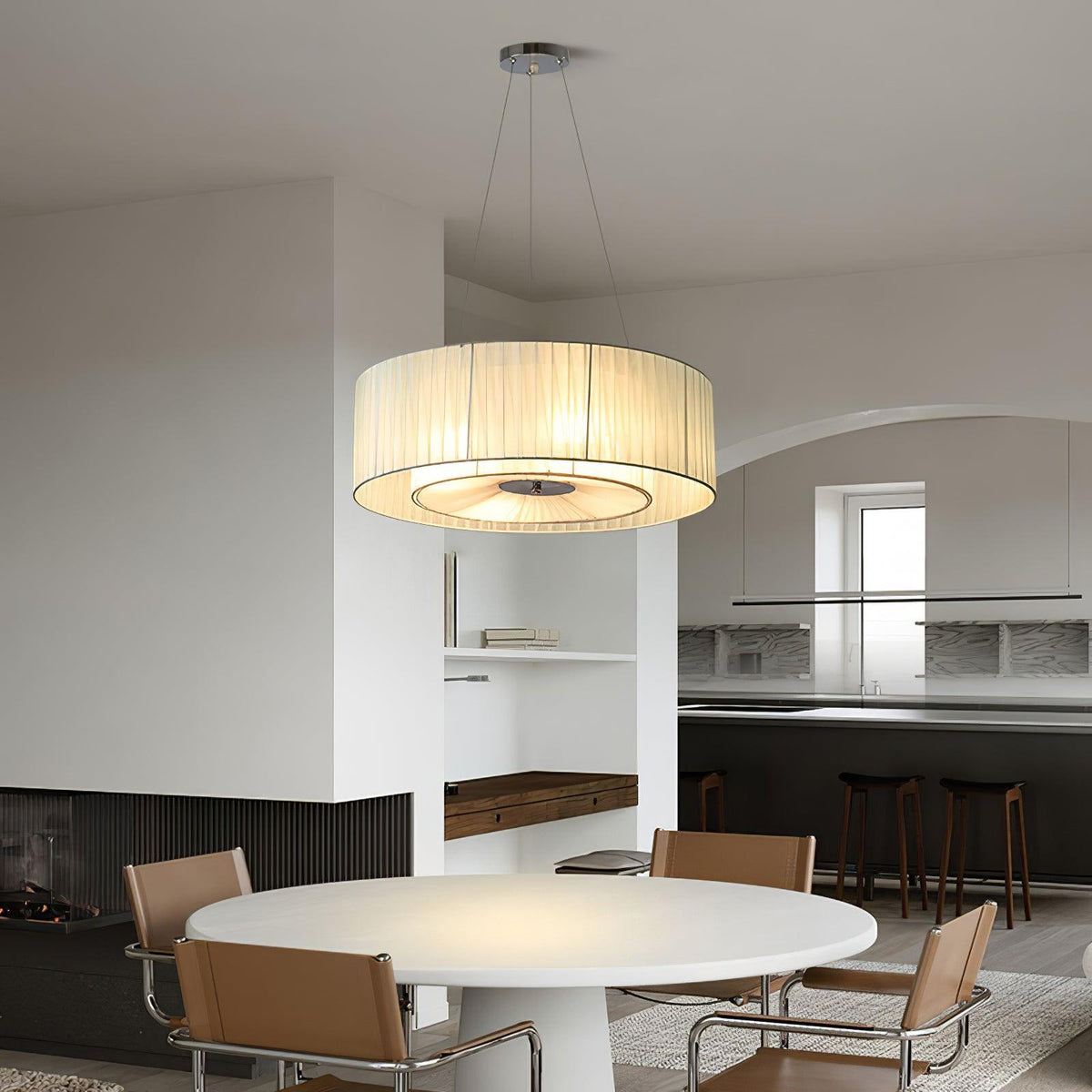 Leo Lampe Pendante Moderne en Tissu - Neutralighting