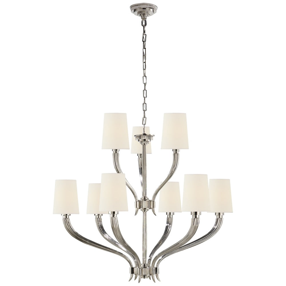 Olnoran Lustre Industriel Vintage Canne de Rivière Tissu - Neutralighting