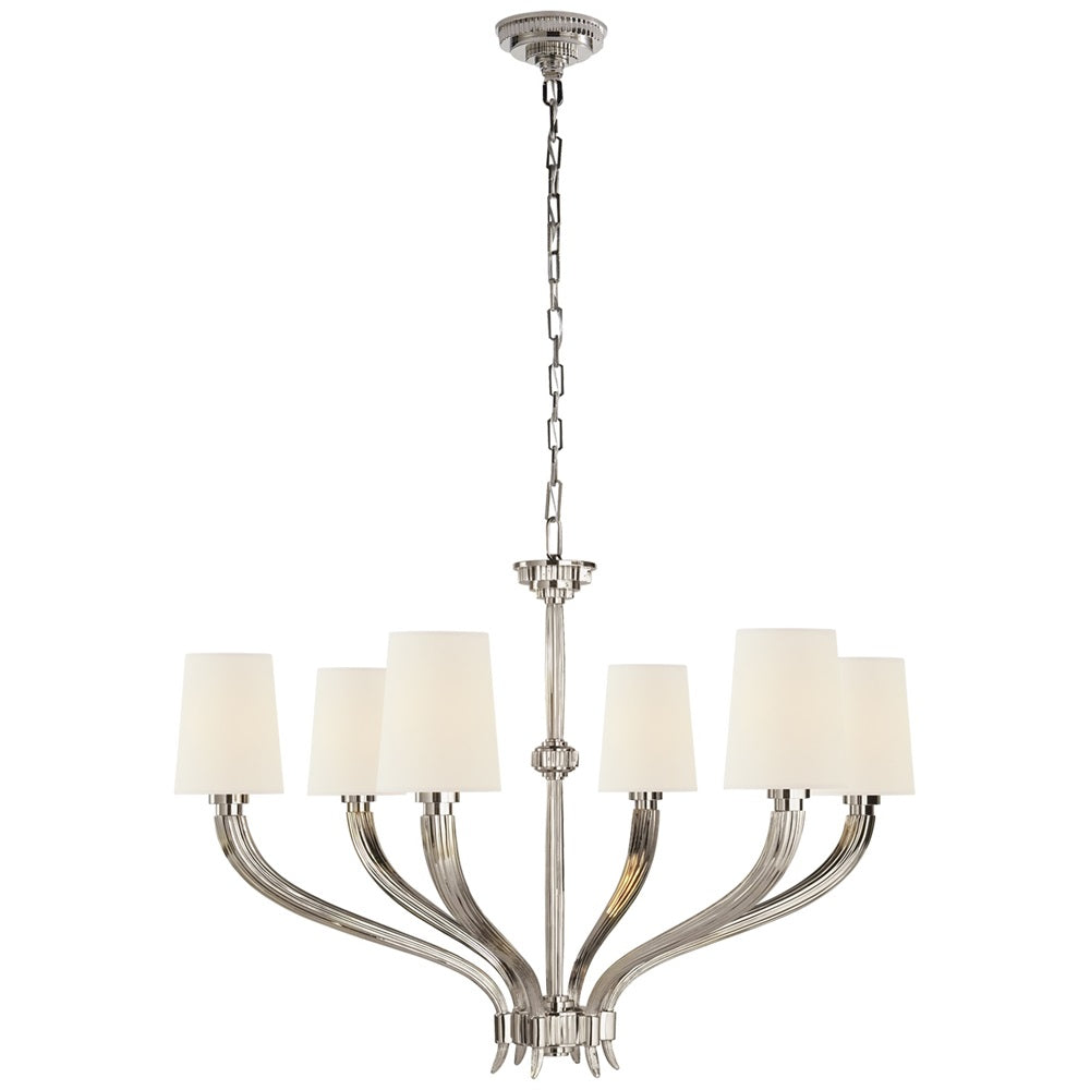 Olnoran Lustre Industriel Vintage Canne de Rivière Tissu - Neutralighting