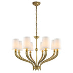 Olnoran Lustre Industriel Vintage Canne de Rivière Tissu - Neutralighting