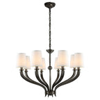 Olnoran Lustre Industriel Vintage Canne de Rivière Tissu - Neutralighting