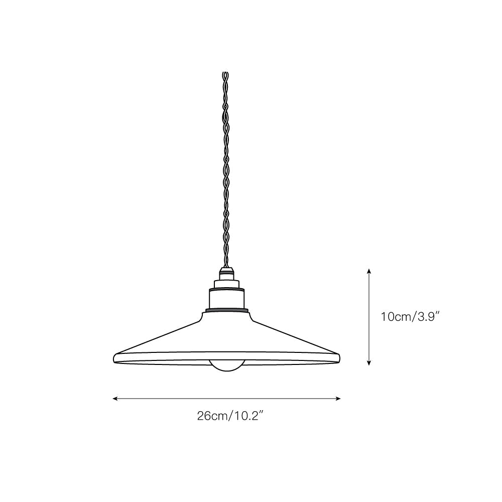 Vevyniel Suspension Métallique à Abat-jour en Forme de Soucoupe Rustique - Neutralighting
