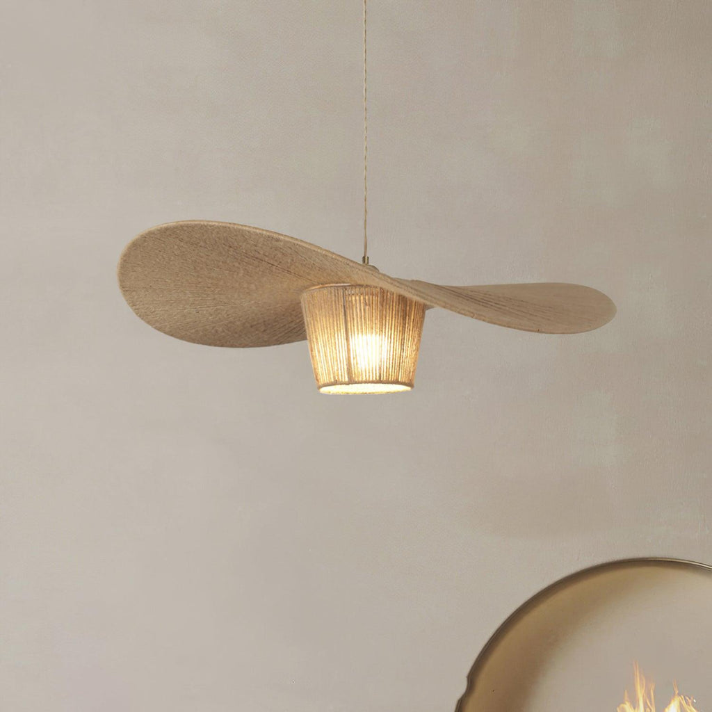 Rustique Chapeau Chanvre Suspension - Neutralighting
