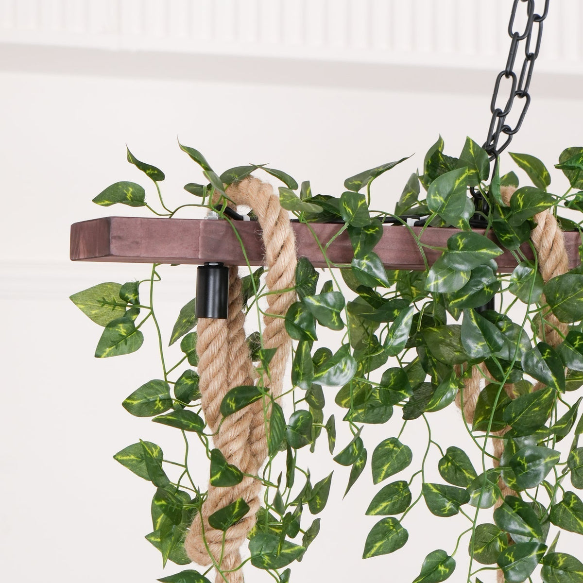 Lustra Chandelier Rustique Poutre Corde Cage Confortable - Neutralighting