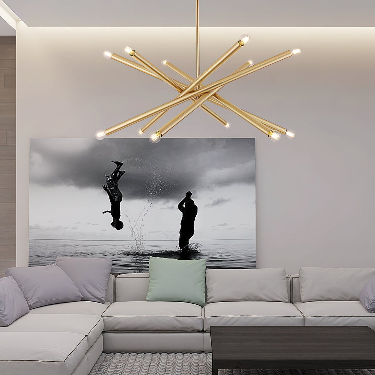 Erliren Lustre Métallique Moderne Minimaliste - Neutralighting