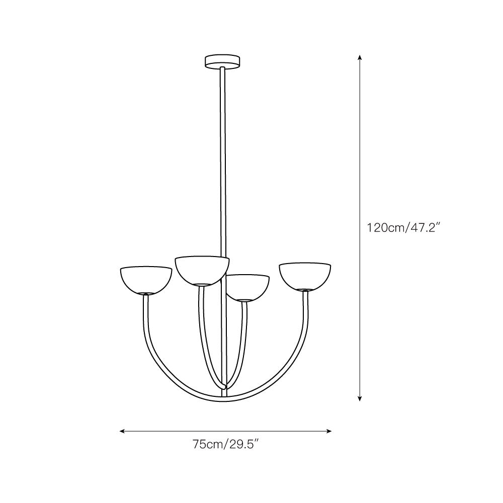 Sytala Lustre en Métal et Céramique Moderne Minimaliste - Neutralighting