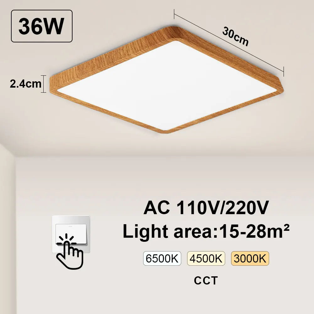 Plafonnier Tuya Smart LED App commande vocale Alexa Google télécommande plafonniers carrés salon chambre éclairage Adrien Courbe - Une Silhouette Graphique Affirmée