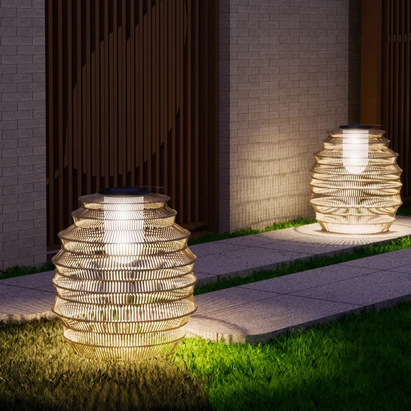 lampadaire solaire extérieur étanche portable pour jardin terrasse