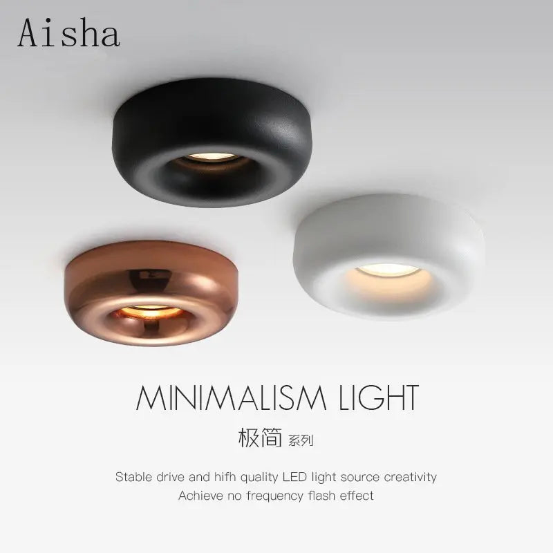 Plafonnier led intégré design pour éclairage moderne discret Lysandre Solstice - Une Note Actuelle dans le Décor
