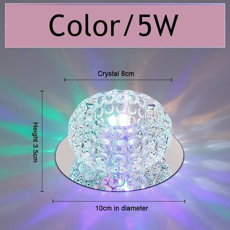 Plafonnier en cristal à led pour décoration moderne Cléa Écho - Une Note Scintillante dans le Décor