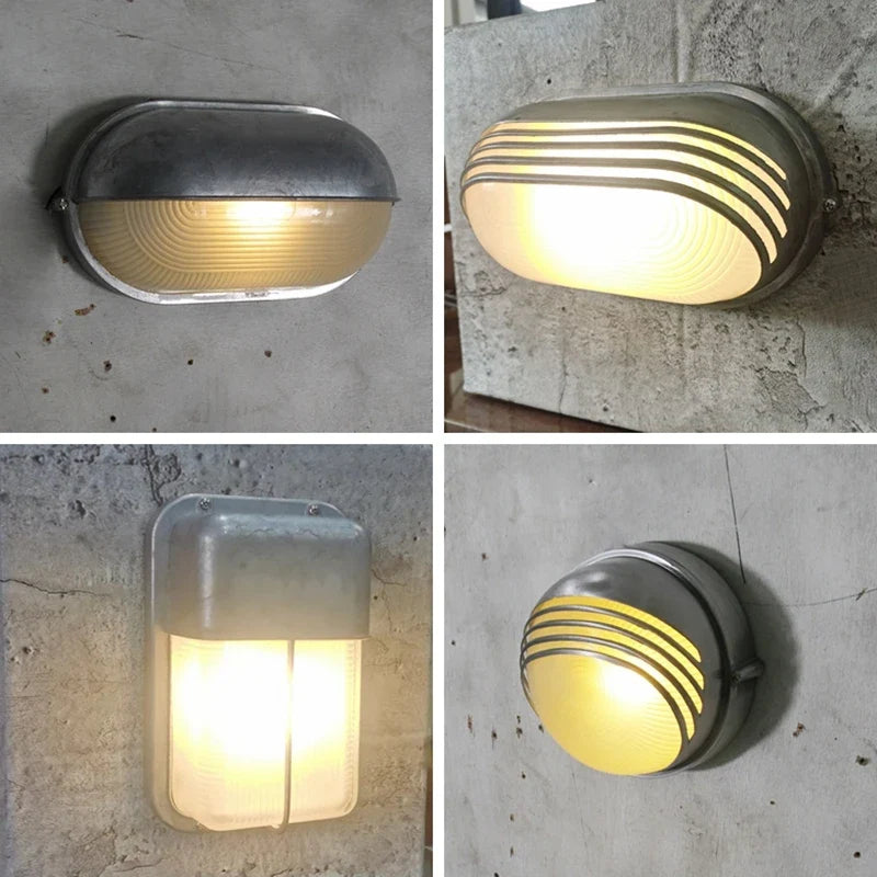 Applique murale — LED rétro industrielle étanche pour extérieur et jardin