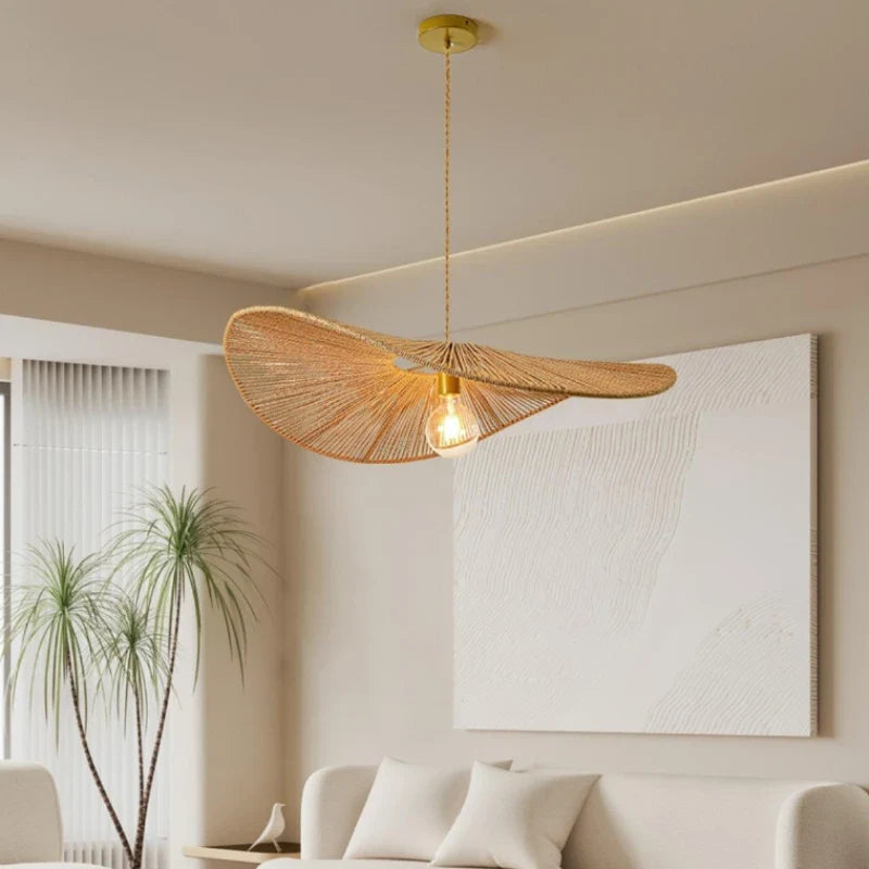 Lustre — En paille tissé style japonais pour décoration intérieure