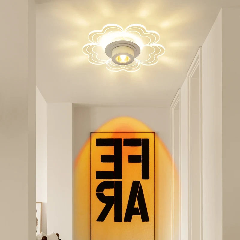 Plafonnier — Encastré LED nordique simple avec spots