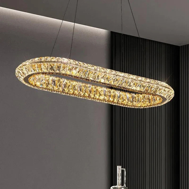 Lustre — De luxe en cristal LED pour hôtel et bar