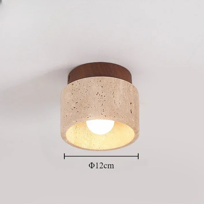 Plafonnier — En pierre minimaliste pour une ambiance apaisante