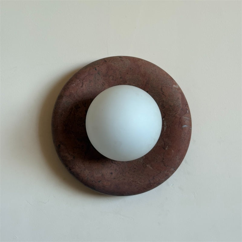 Vomire Applique Murale en Marbre Rouge Nordique Premium - Neutralighting