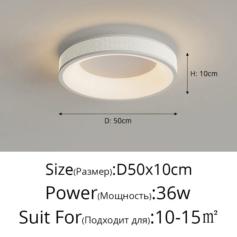 Plafonnier led style cercle carré décoratif Lionel Rythme - Un Accent Géométrique Raffiné