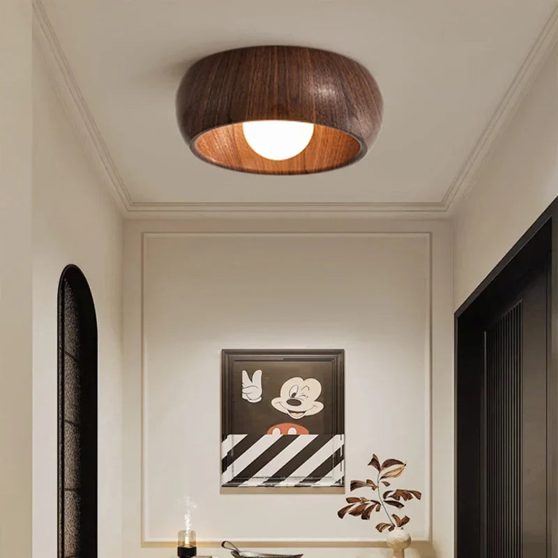 Plafonnier — À LED style wabi-sabi nordique rétro créatif