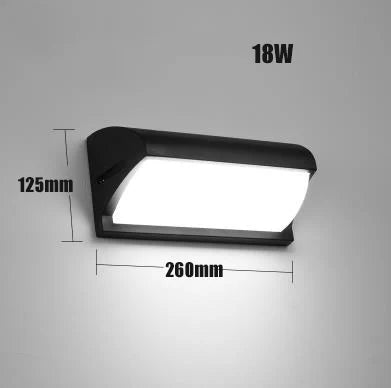Applique murale — LED aluminium étanche pour extérieur et jardin