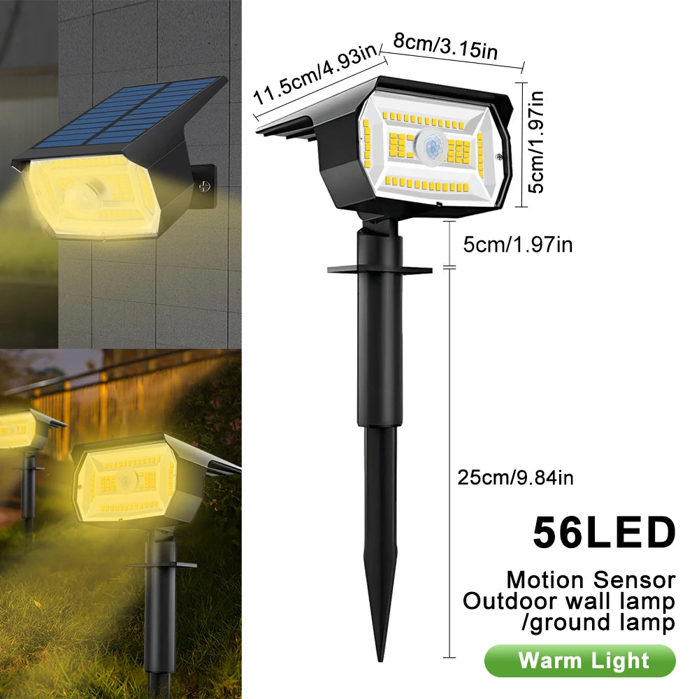 Spot solaire LED de jardin à trois modes, IP65 – Soléon
