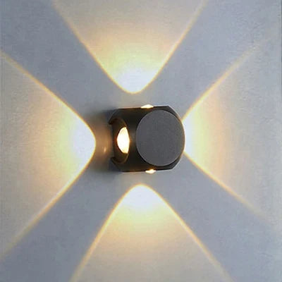Applique murale — LED hémisphère quatre côtés pour extérieur et balcon