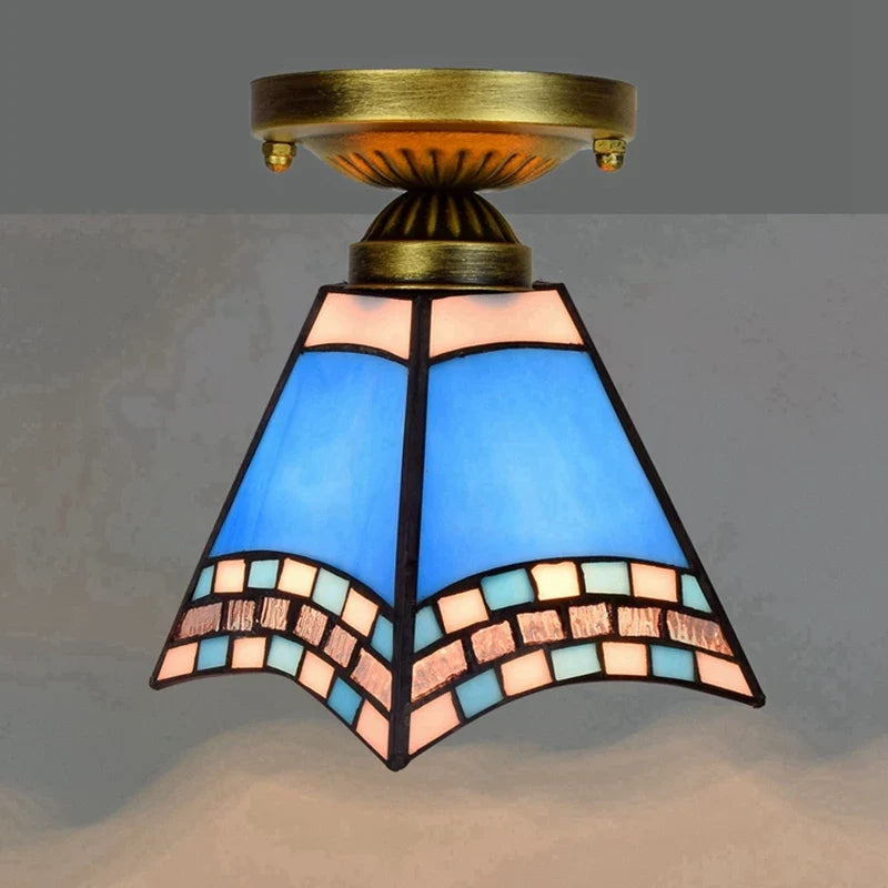 Plafonnier moderne en éclairage led nordique pour balcon et allée Hélène Cantate en Verre - Reflets Délicats & Élégance Visuelle