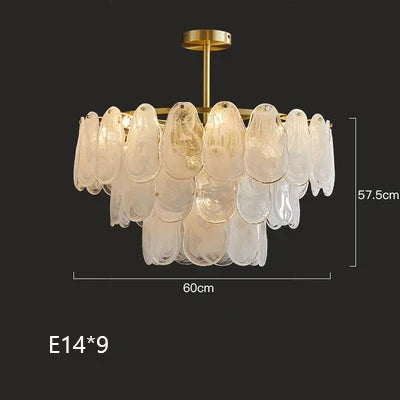 Lustre — Suspendu en verre design nuage créatif moderne
